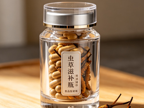 <strong>钠钙虫草玻璃瓶</strong>